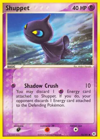 Shuppet 72/101 Hidden Legends Pokemon card