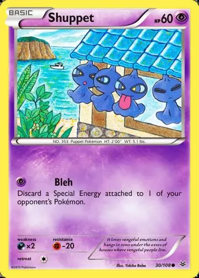 Shuppet 30/108 Roaring Skies Pokemon card
