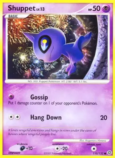 Shuppet 110/132 Secret Wonders Pokemon card