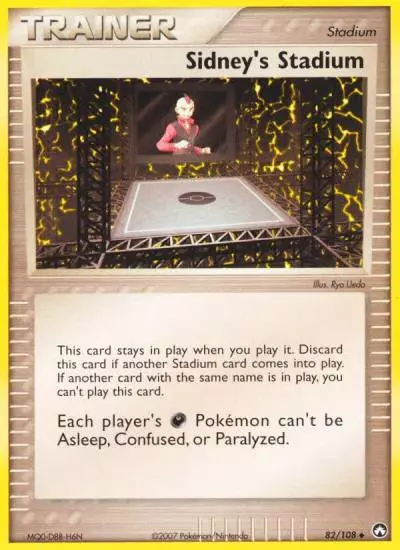 Sidney's Stadium 82/108 Power Keepers Pokemon card