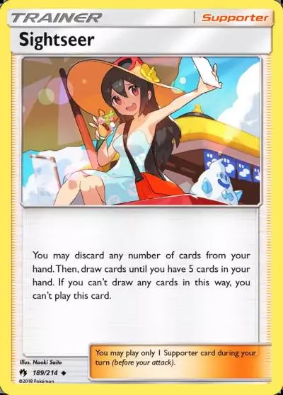 Sightseer 189/214 Lost Thunder Pokemon card