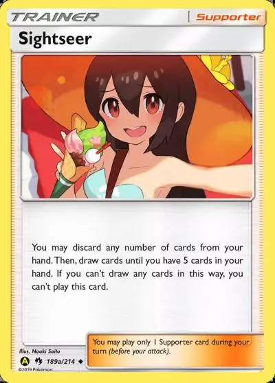 Sightseer 189a/214 Lost Thunder Pokemon card