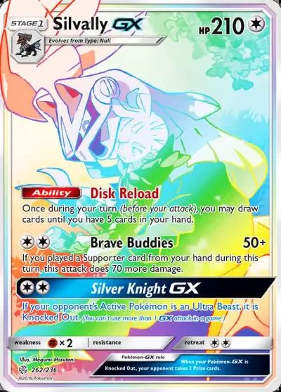 Silvally-GX 262/236 Cosmic Eclipse Pokemon card