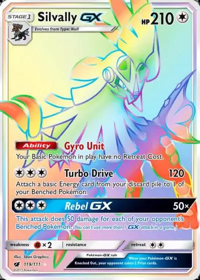 Silvally-GX 119/111 Crimson Invasion Pokemon card