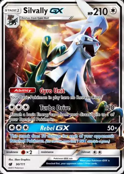 Silvally-GX 90/111 Crimson Invasion Pokemon card