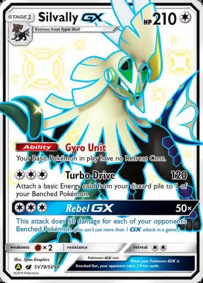 Silvally-GX SV79/94 Hidden Fates Shiny Vault Pokemon card