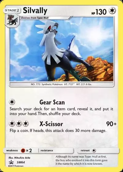 Silvally SM64/248 SM Black Star Promos Pokemon card