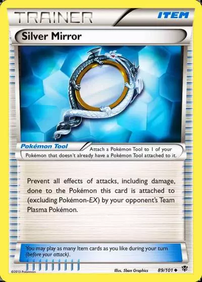 Silver Mirror 89/101 Plasma Blast Pokemon card