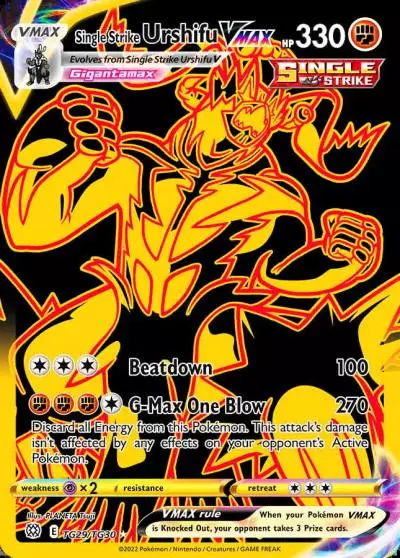 Single Strike Urshifu VMAX TG29/30 Brilliant Stars Trainer Gallery Pokemon card