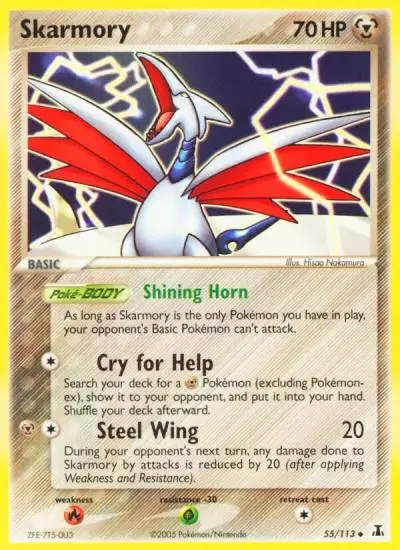 Skarmory 55/113 Delta Species Pokemon card