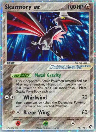 Skarmory ex 98/108 Power Keepers Pokemon card