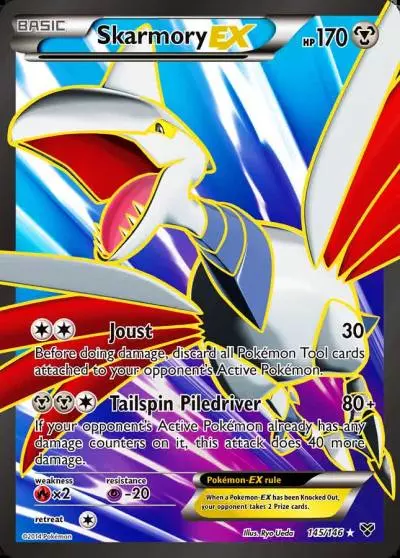Skarmory-EX 145/146 XY Pokemon card