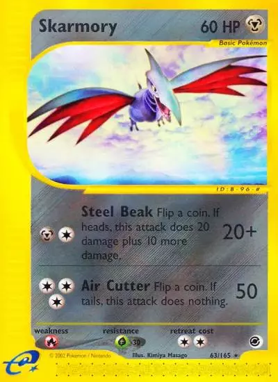 Skarmory 63/165 Expedition Base Set Pokemon card