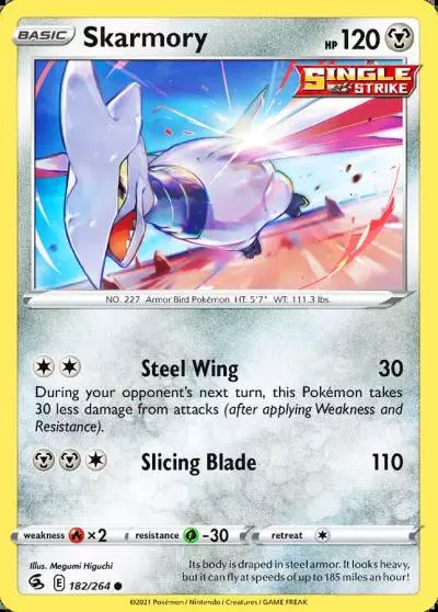 Skarmory 182/264 Fusion Strike Pokemon card