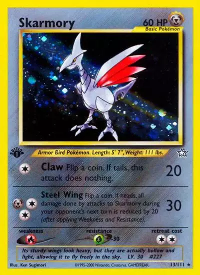 Skarmory 13/111 Neo Genesis Pokemon card