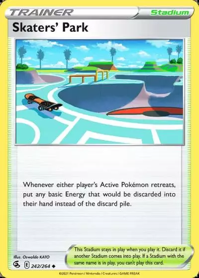 Skaters' Park 242/264 Fusion Strike Pokemon card