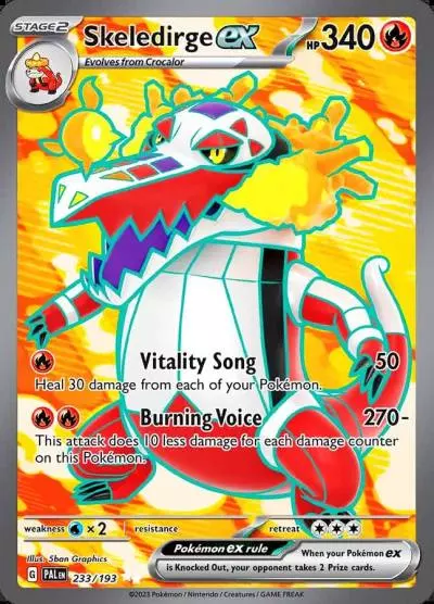 Skeledirge ex 233/193 Paldea Evolved Pokemon card