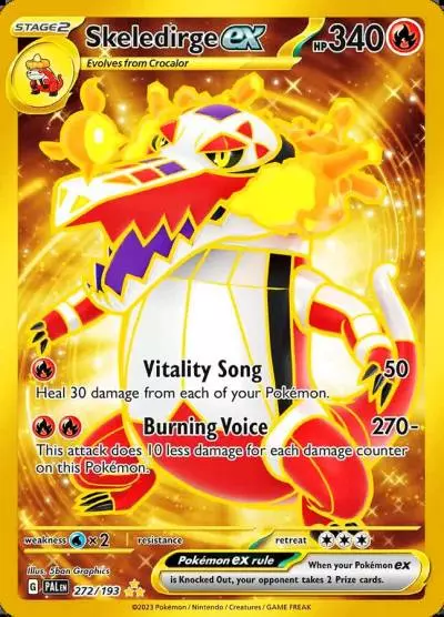 Skeledirge ex 272/193 Paldea Evolved Pokemon card