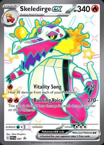 Skeledirge ex 81/165 Scarlet & Violet Black Star Promos Pokemon card