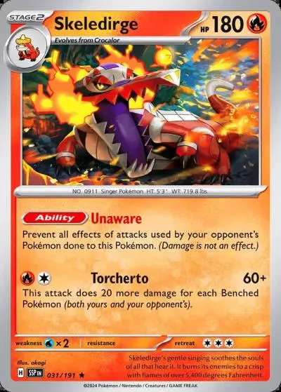 Skeledirge 31/191 Surging Sparks Pokemon card