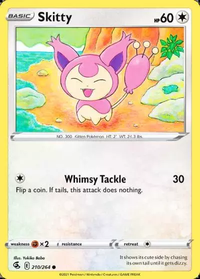 Skitty 210/264 Fusion Strike Pokemon card