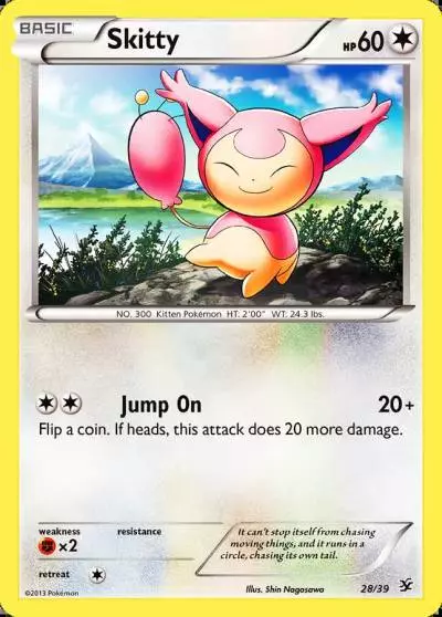 Skitty 28/39 Kalos Starter Set Pokemon card