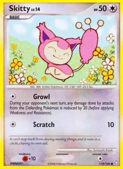 Skitty 119/146 Legends Awakened Pokemon card
