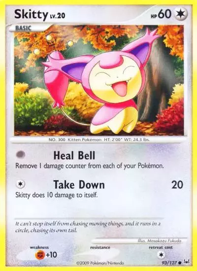 Skitty 93/127 Platinum Pokemon card