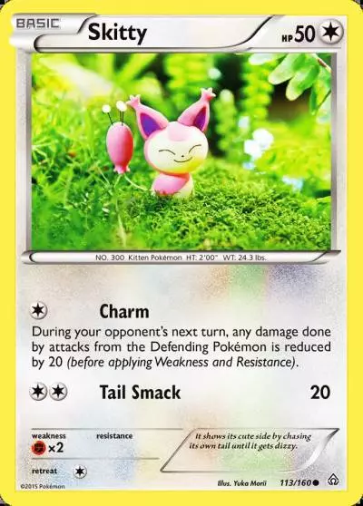 Skitty 113/160 Primal Clash Pokemon card