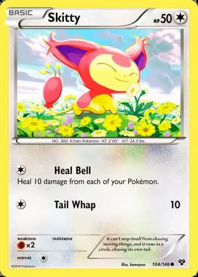 Skitty 104/146 XY Pokemon card