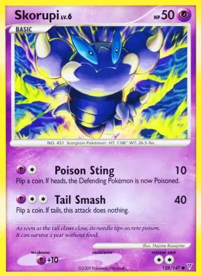Skorupi 128/147 Supreme Victors Pokemon card