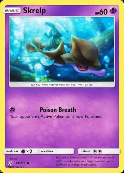 Skrelp 91/236 Cosmic Eclipse Pokemon card