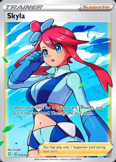Skyla 72/72 Shining Fates Pokemon card