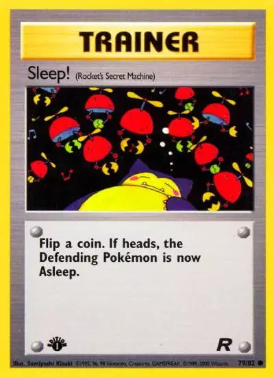 Sleep! 79/82 Team Rocket Pokemon card
