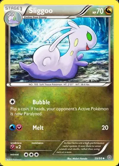 Sliggoo 59/98 Ancient Origins Pokemon card