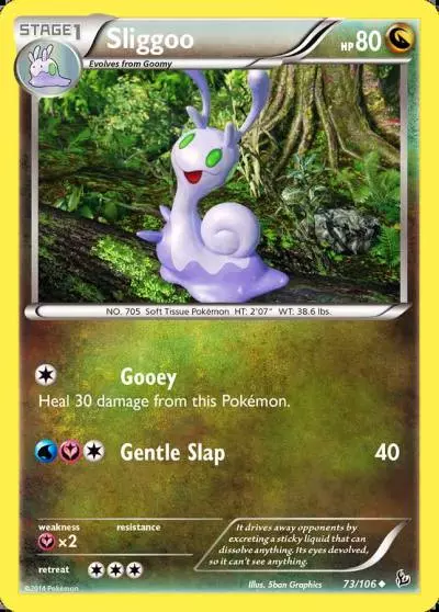 Sliggoo 73/106 Flashfire Pokemon card