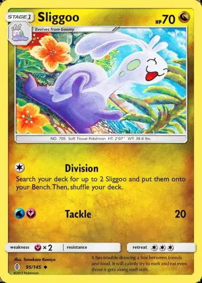 Sliggoo 95/145 Guardians Rising Pokemon card