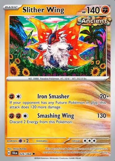 Slither Wing 26/64 Shrouded Fable Pokemon card