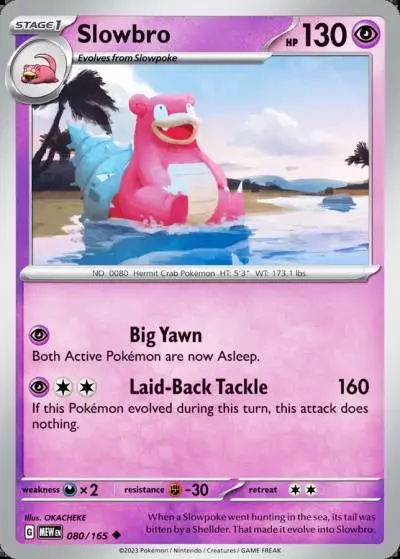 Slowbro 80/165 151 Pokemon card