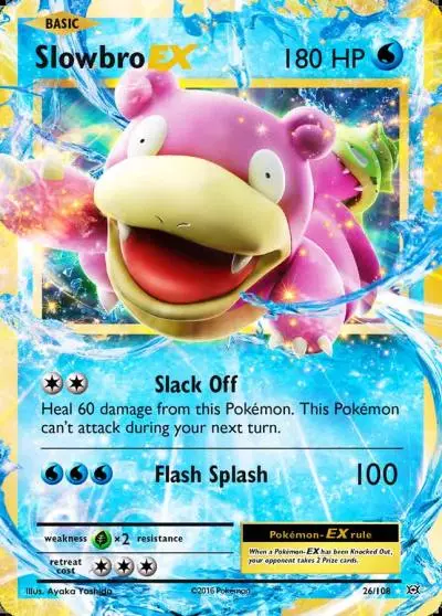 Slowbro-EX 26/108 Evolutions Pokemon card