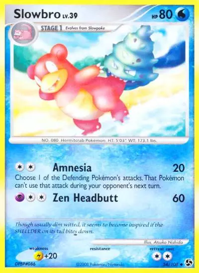 Slowbro 54/106 Great Encounters Pokemon card