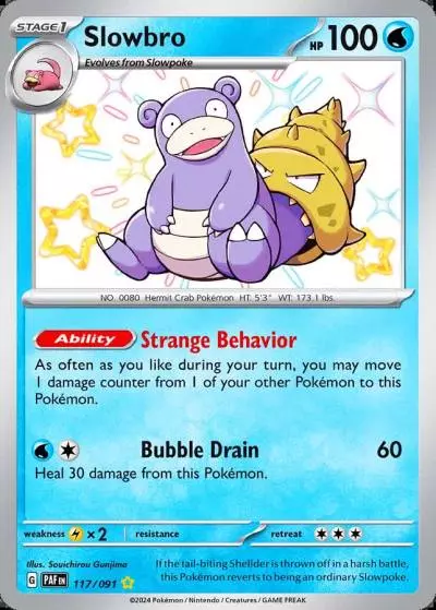 Slowbro 117/91 Paldean Fates Pokemon card