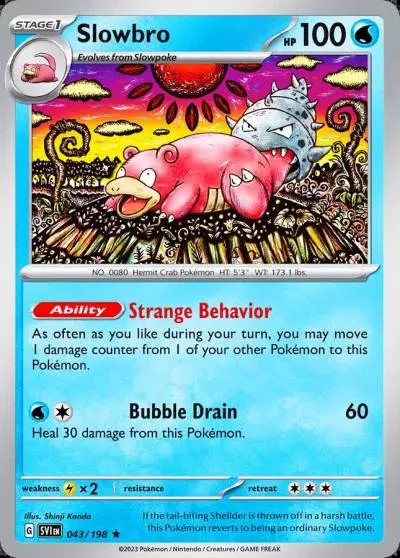 Slowbro 43/198 Scarlet & Violet Pokemon card