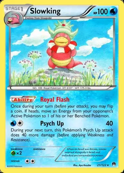 Slowking 21/122 BREAKpoint Pokemon card