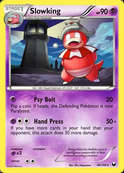 Slowking 49/108 Dark Explorers Pokemon card