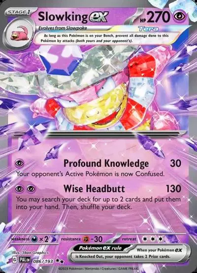 Slowking ex 86/193 Paldea Evolved Pokemon card