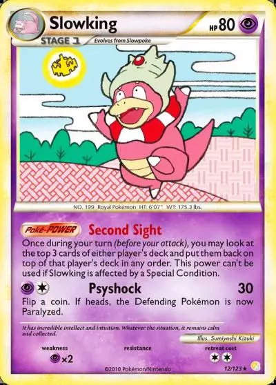 Slowking 12/123 HeartGold & SoulSilver Pokemon card