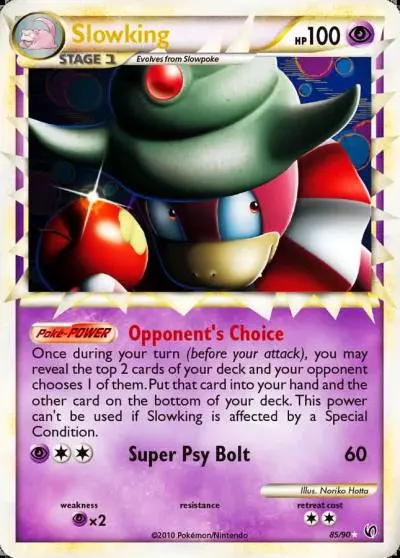 Slowking 85/90 HS—Undaunted Pokemon card