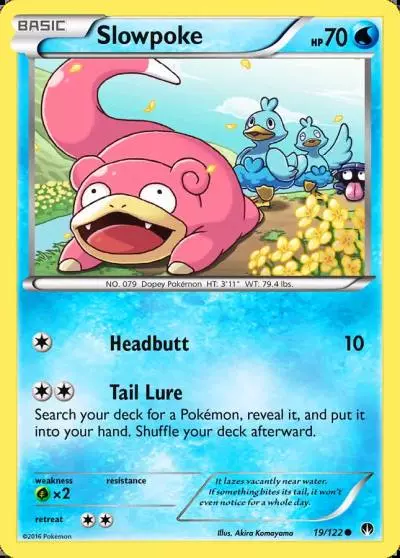 Slowpoke 19/122 BREAKpoint Pokemon card