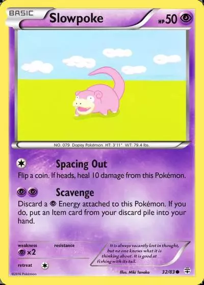 Slowpoke 32/83 Generations Pokemon card